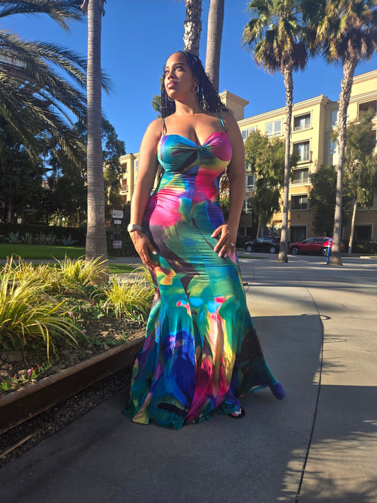 Kutie Pie mermaid maxi dress