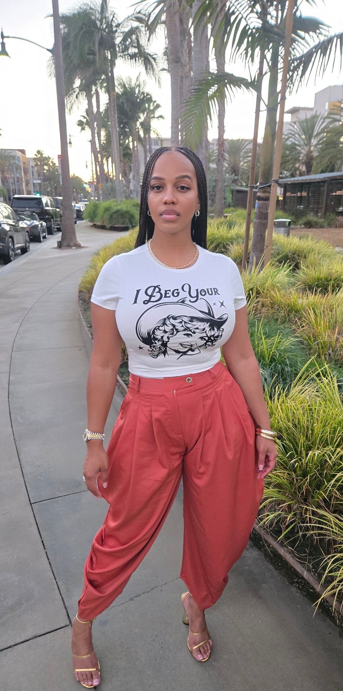 FINE AUNTIE Harem Pants