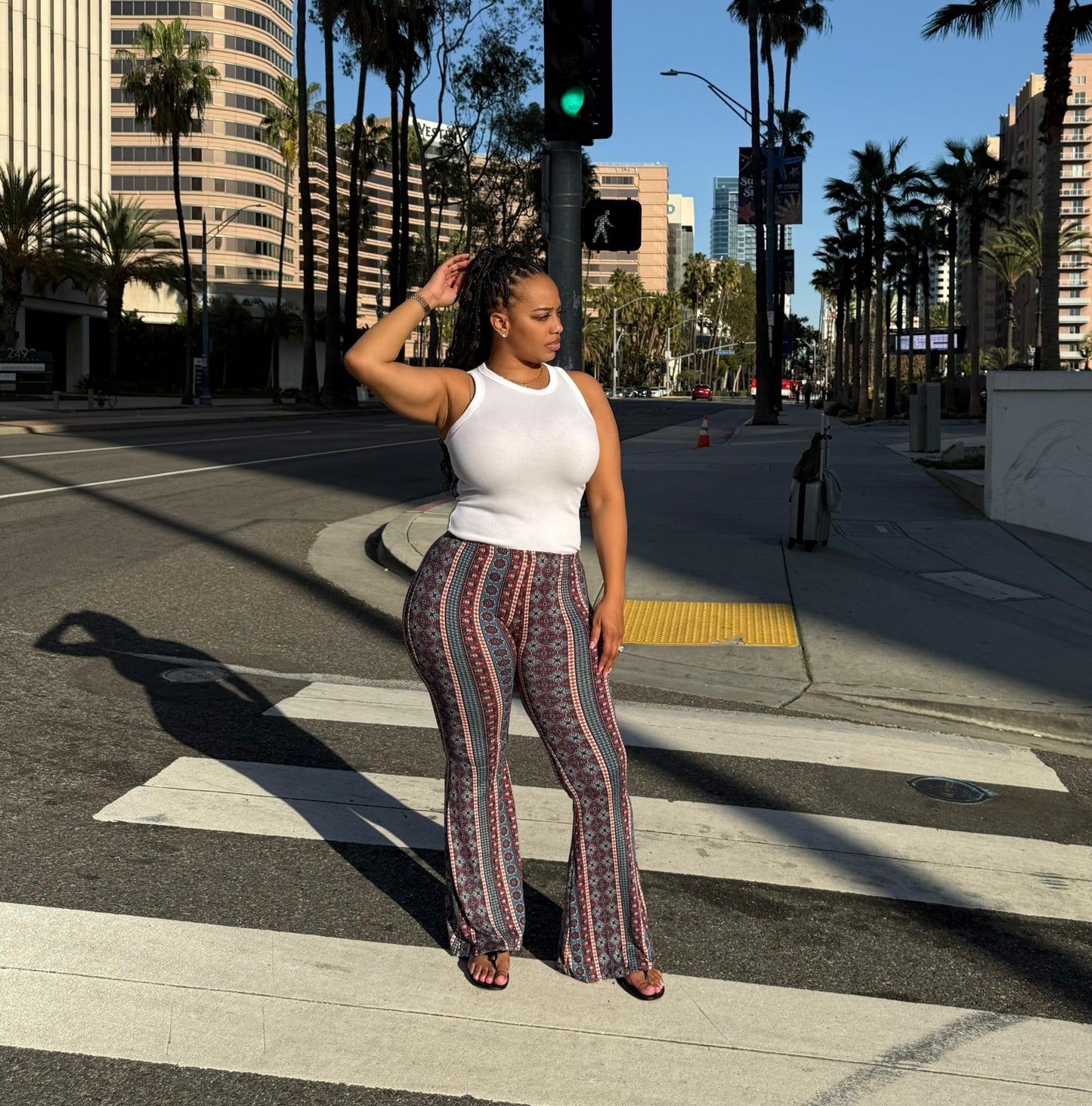 Paisley Knit Bell Bottoms