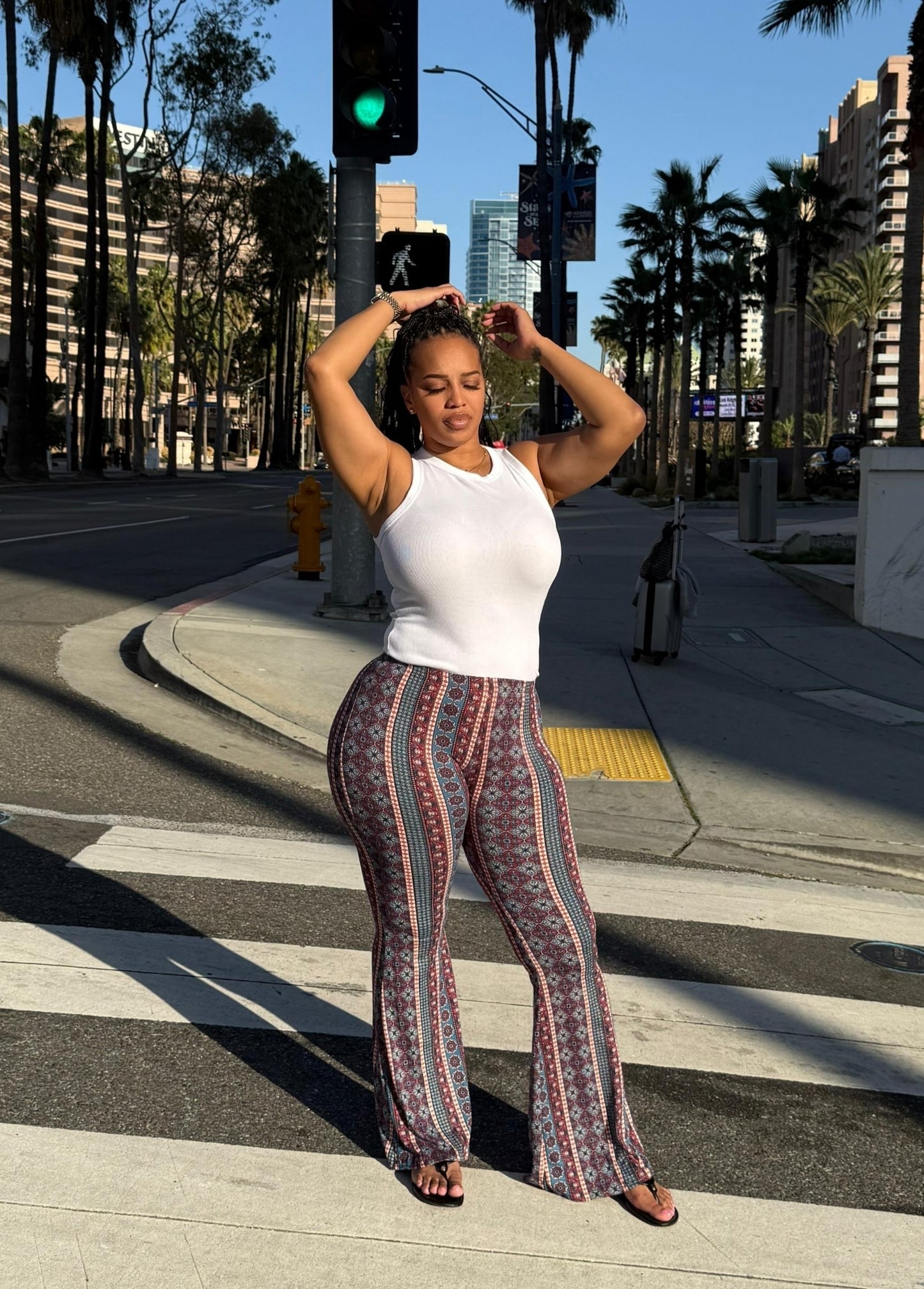 Paisley Knit Bell Bottoms