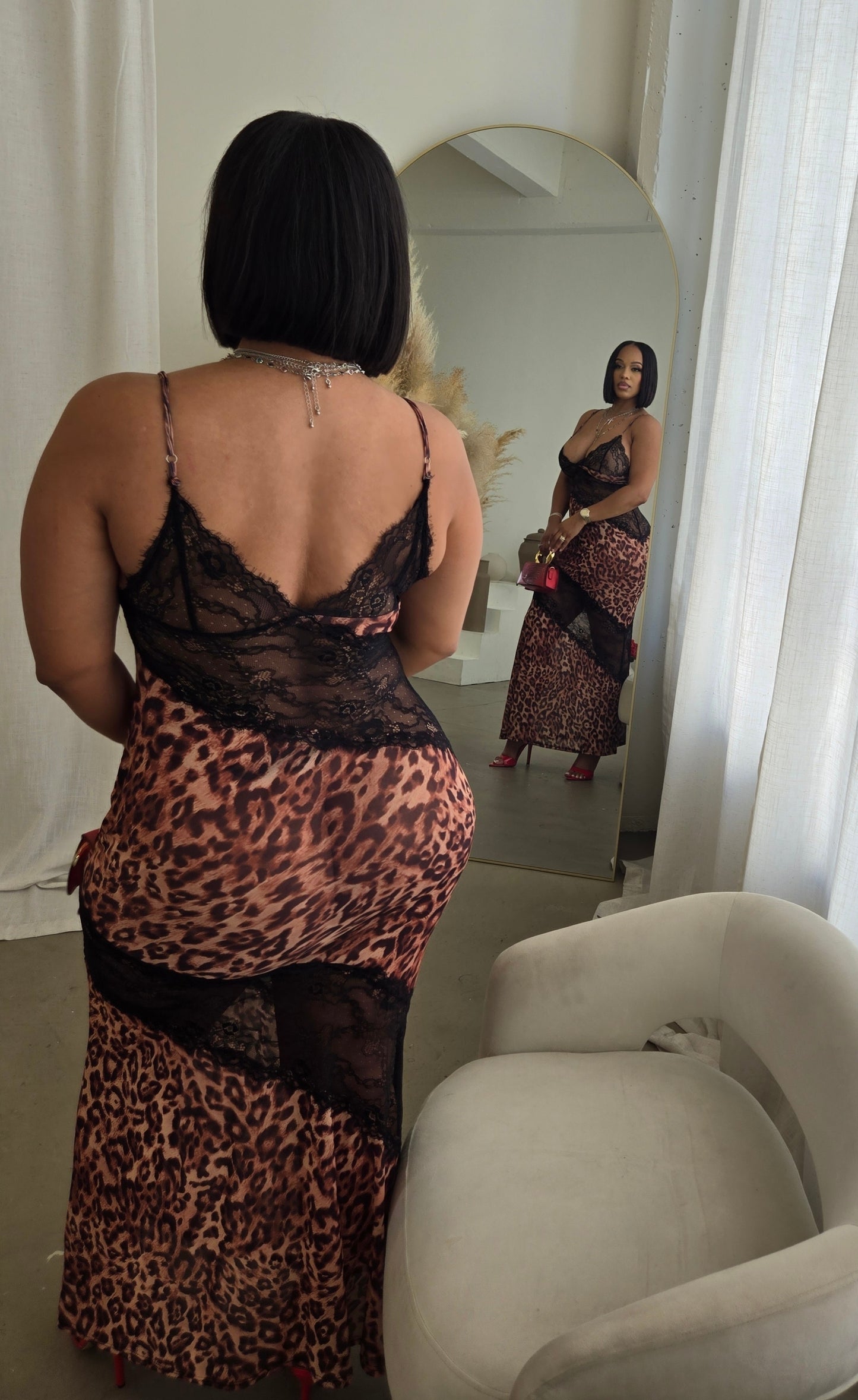 Luxe Leopard Maxi Dress