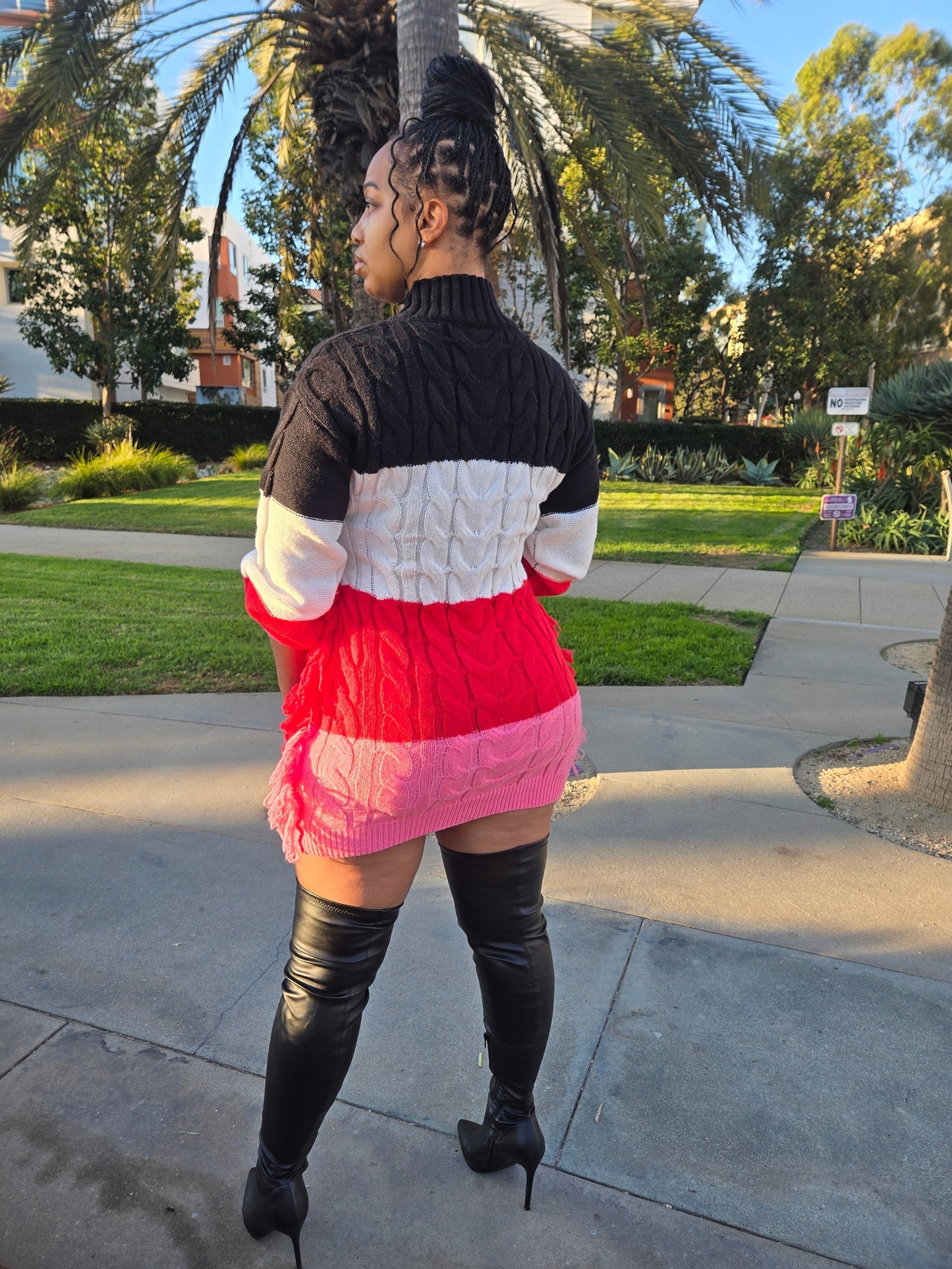 Check Please Sweater Dress